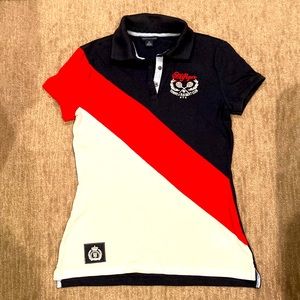 Tommy Hilfiger colorblock polo, Sz S